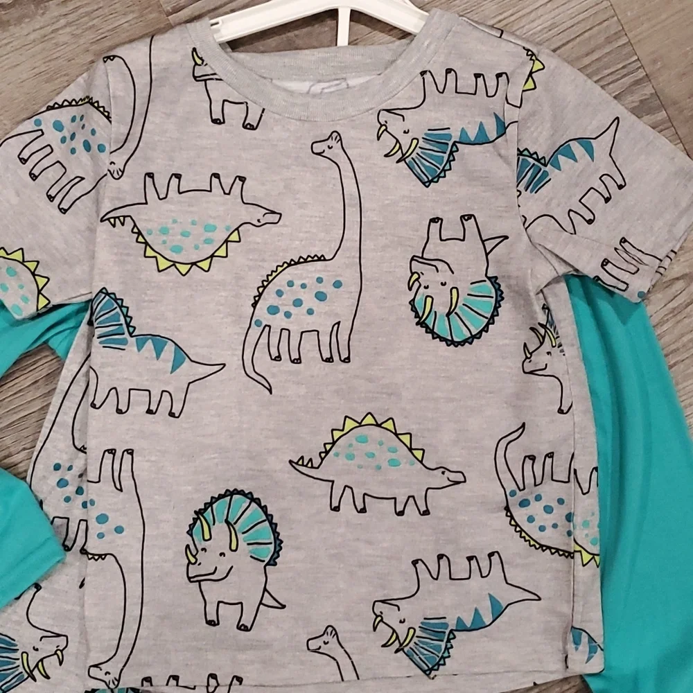 Carter Just for You Dino Snores 3 Peice Pajama Set Size 5T